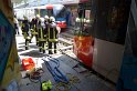 Unfall zwischen zwei KVB Bahnen Koeln Hoehenhaus Im Weidenbruch P118